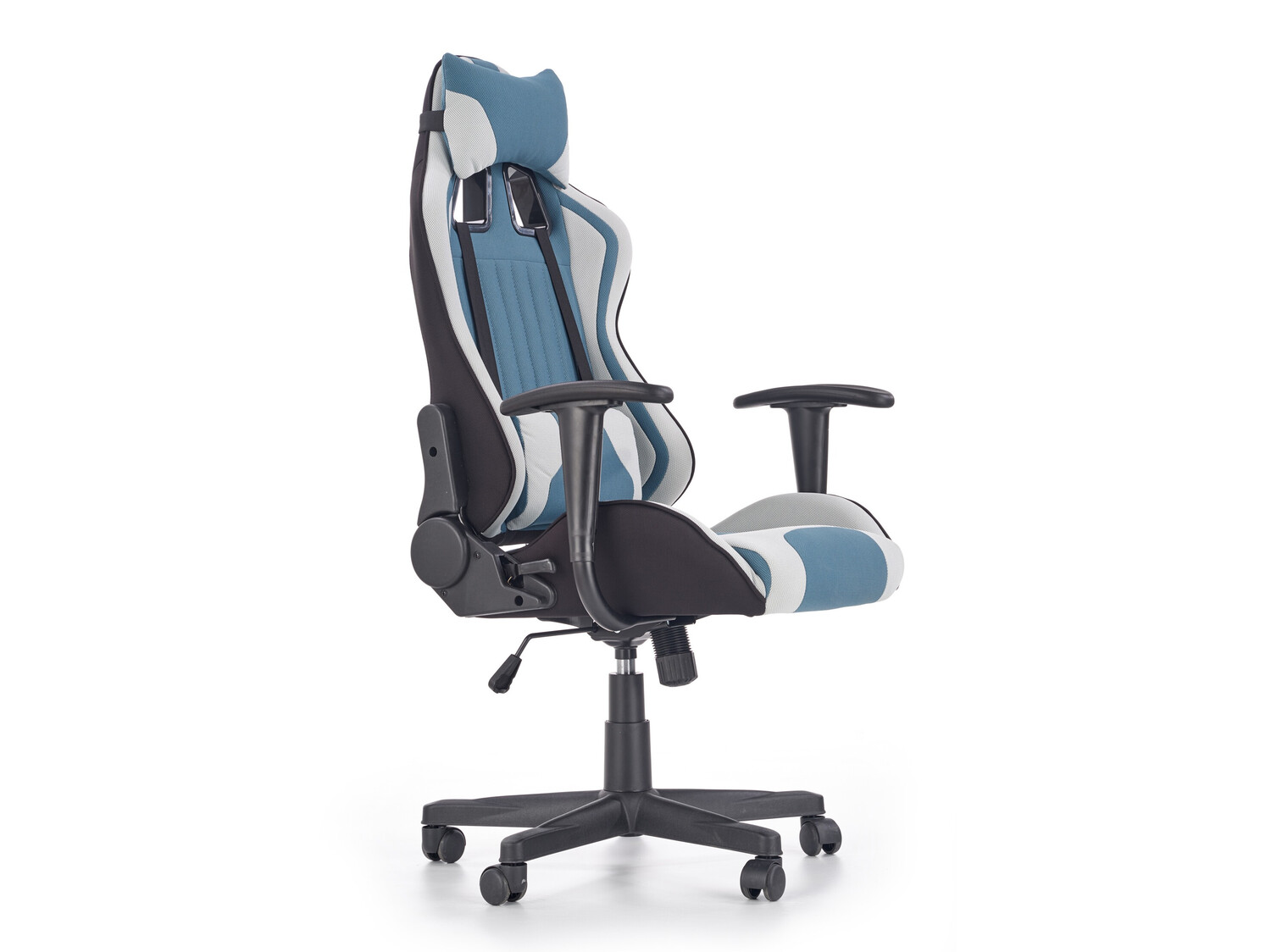 Gamingstoel Houston 1489 (Lichtgrijs + Turquoise)