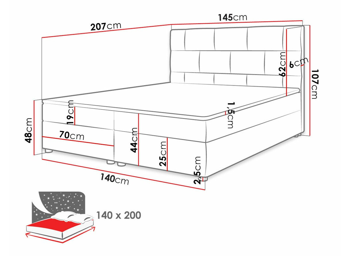 Boxspring Memphis 103 (Itaka 10)