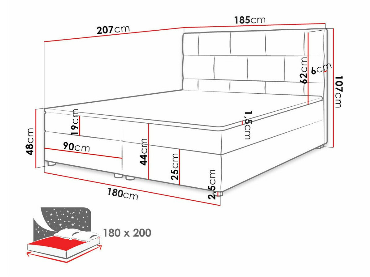 Boxspring Memphis 103 (Itaka 10)