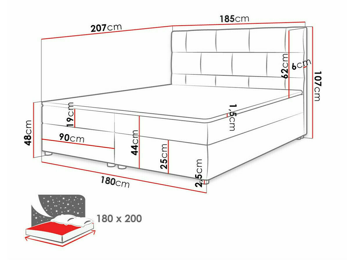 Boxspring Memphis 103 (Itaka 11)