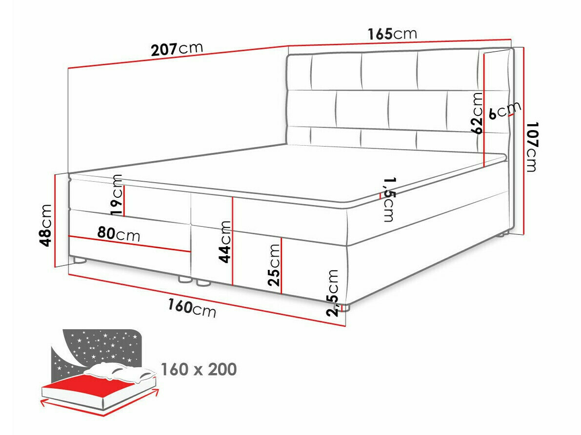 Boxspring Memphis 103 (Itaka 48)