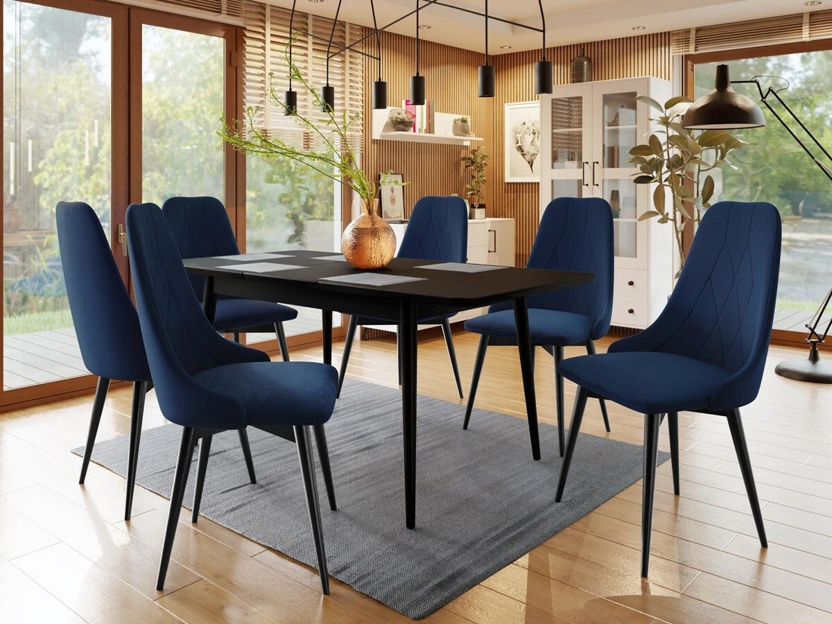 Stoel Racine 112 (Zwart + Magic Velvet 2216)