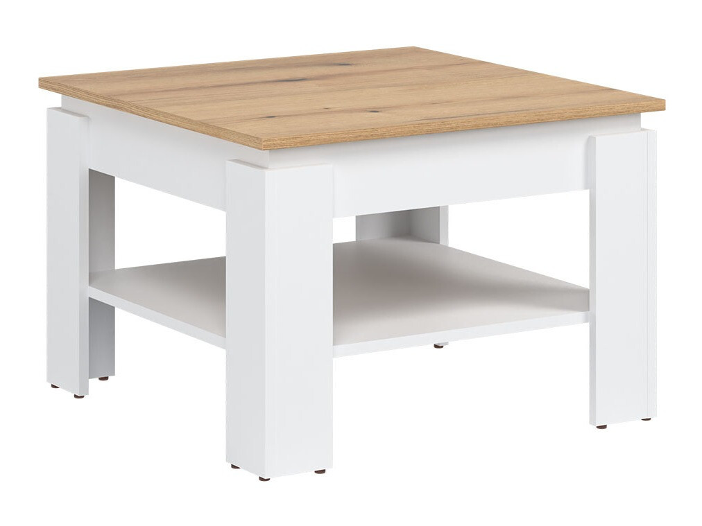 Salontafel Catelbi 114 (Wit + Eiken)
