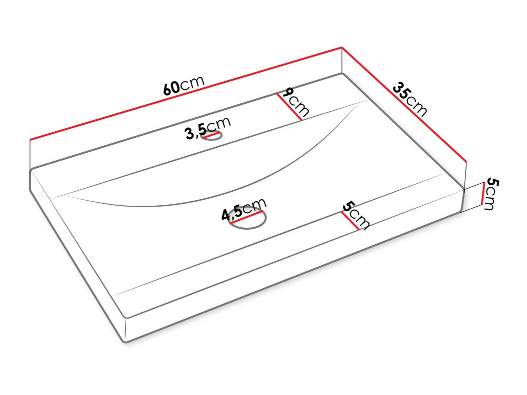 Badkamerset Comfivo Livciro 104 (Zwart + Grafiet)