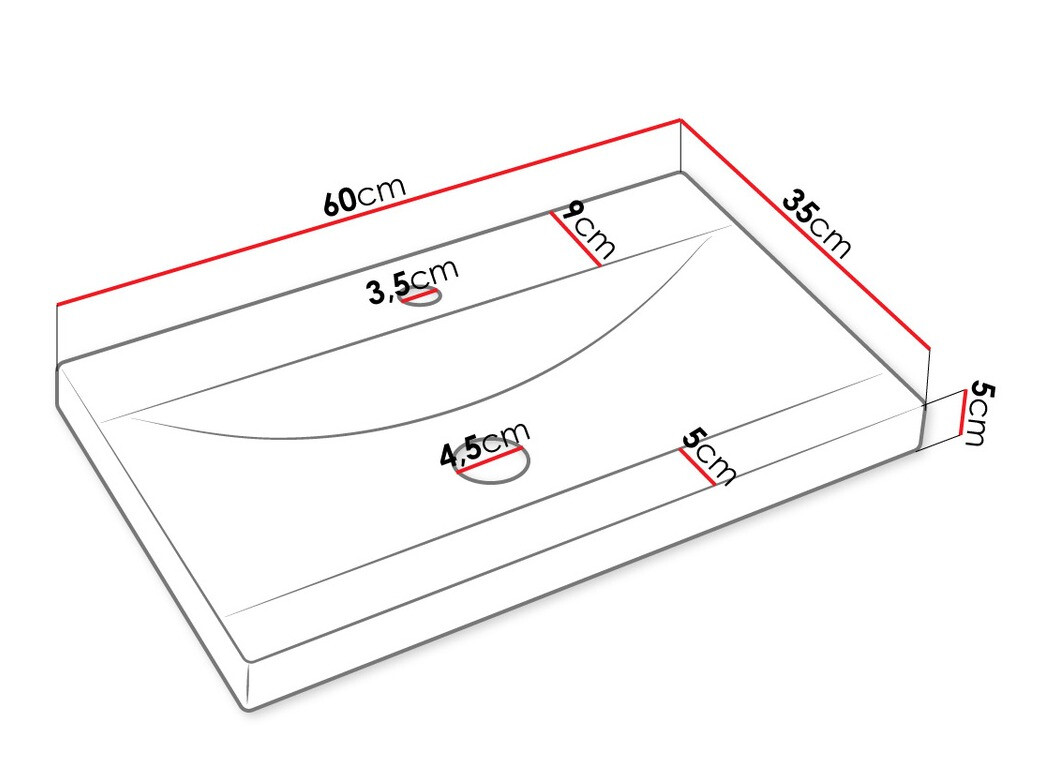 Badkamerset Comfivo Livciro 105 (Wit)
