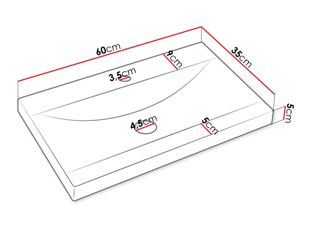 Badkamerset Comfivo Livciro 105 (Zwart + Grafiet)