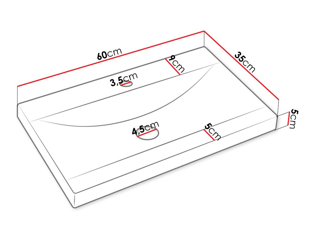 Badkamerset Comfivo Livciro 108 (Zwart + Grafiet)