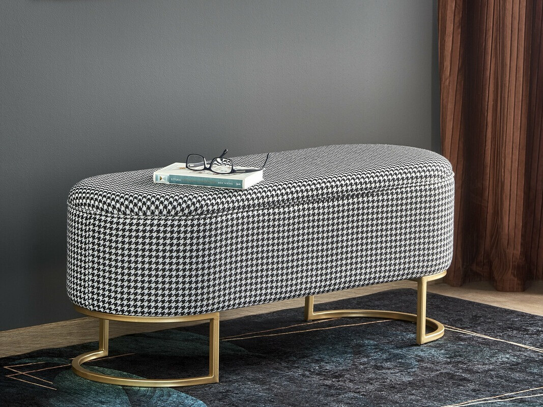 Gestoffeerde hocker Houston 1496