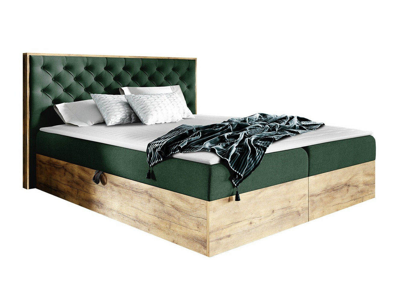 Boxspring Navis I (Wotan eik + Faro 7)