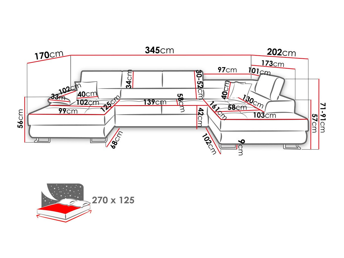 Hoekbank Comfivo 138 (Poso 14)