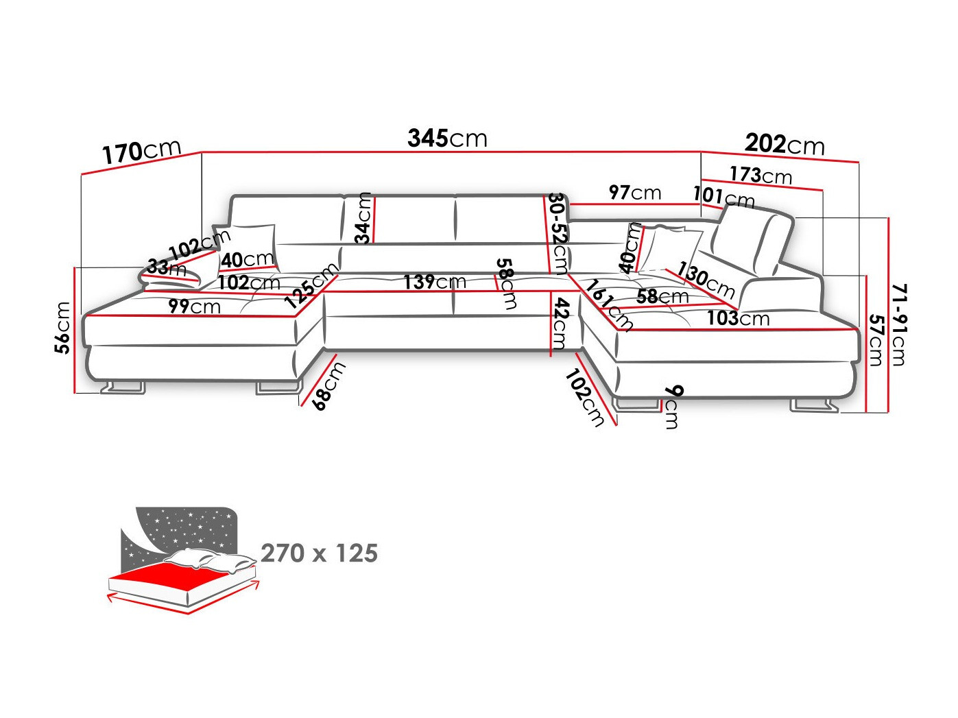 Hoekbank Comfivo 138 (Poso 39)