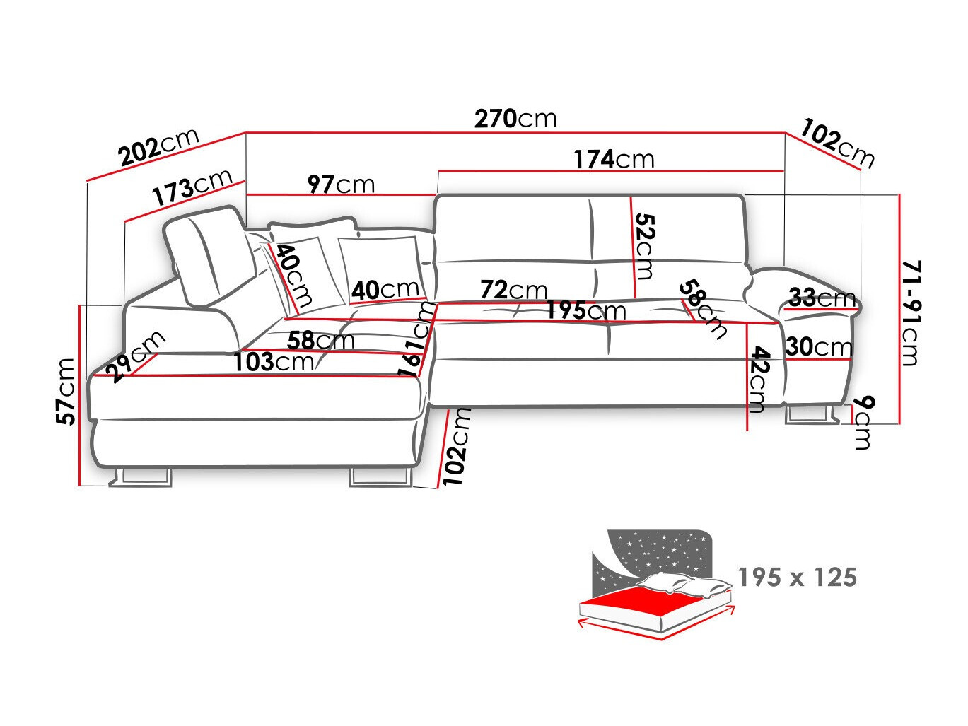 Hoekbank Comfivo 139 (Poso 100)