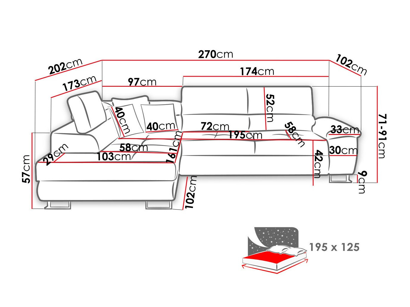 Hoekbank Comfivo 139 (Poso 100)
