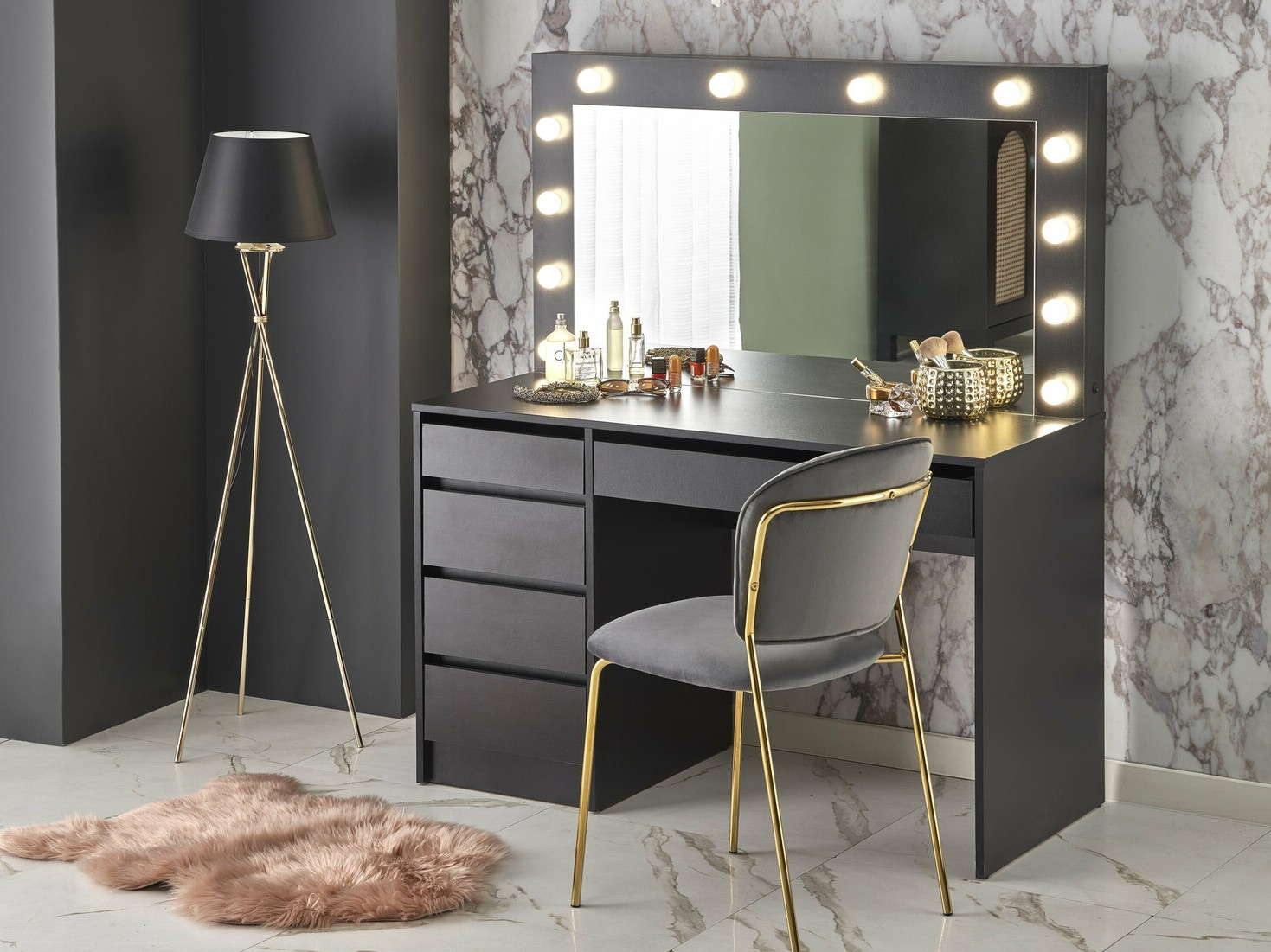 Kaptafel Houston 1504 (Zwart)