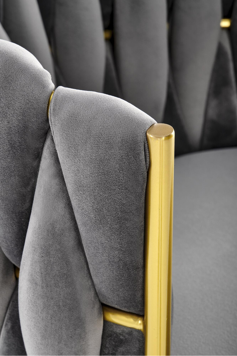 Stoel Houston 1506 (Grijs + Gouden)