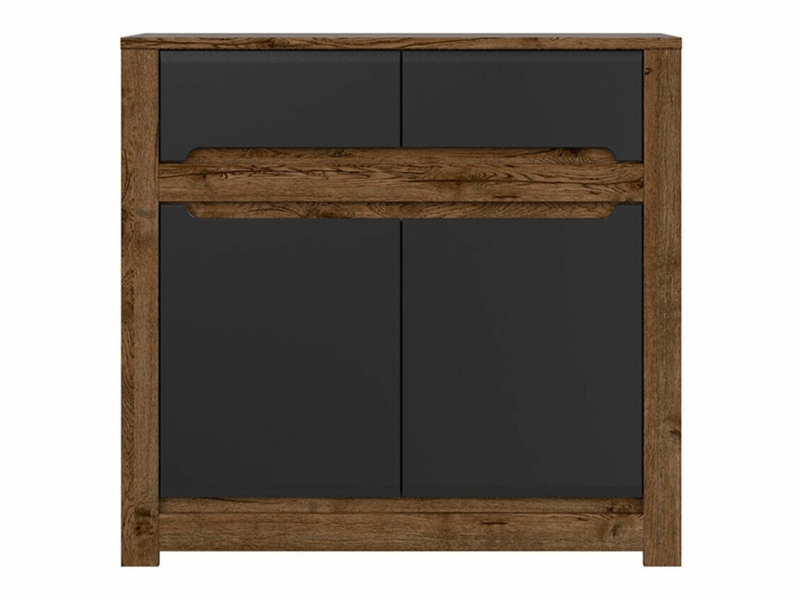 Ladekast Ophevaru 100 (Matzwart + April eiken)