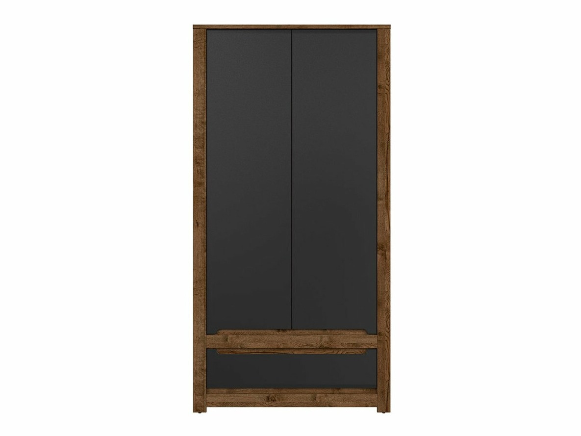 Kledingkast Ophevaru 109 (Matzwart + April eiken)