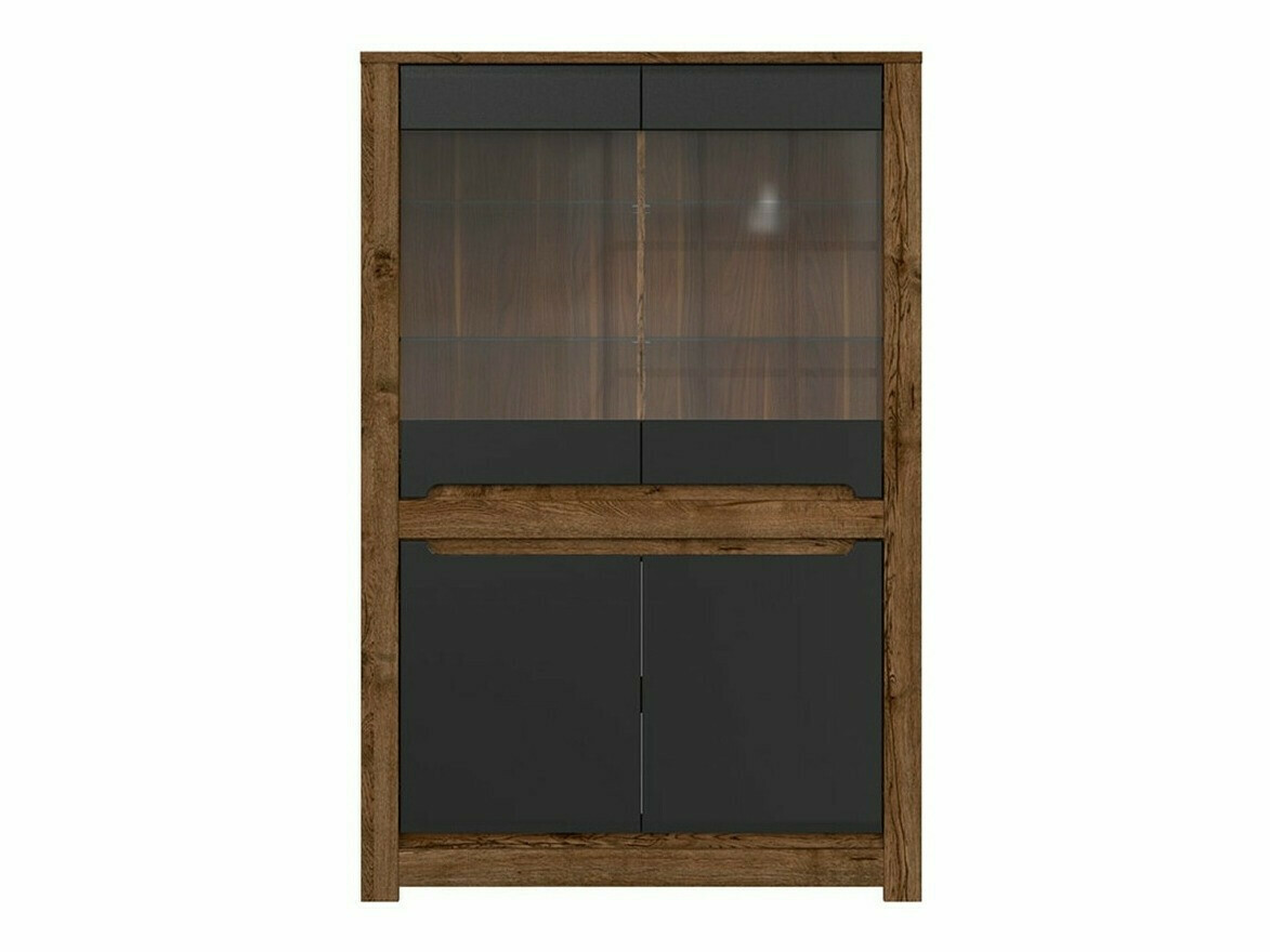 Boekenkast Ophevaru 107 (Matzwart + April eiken)