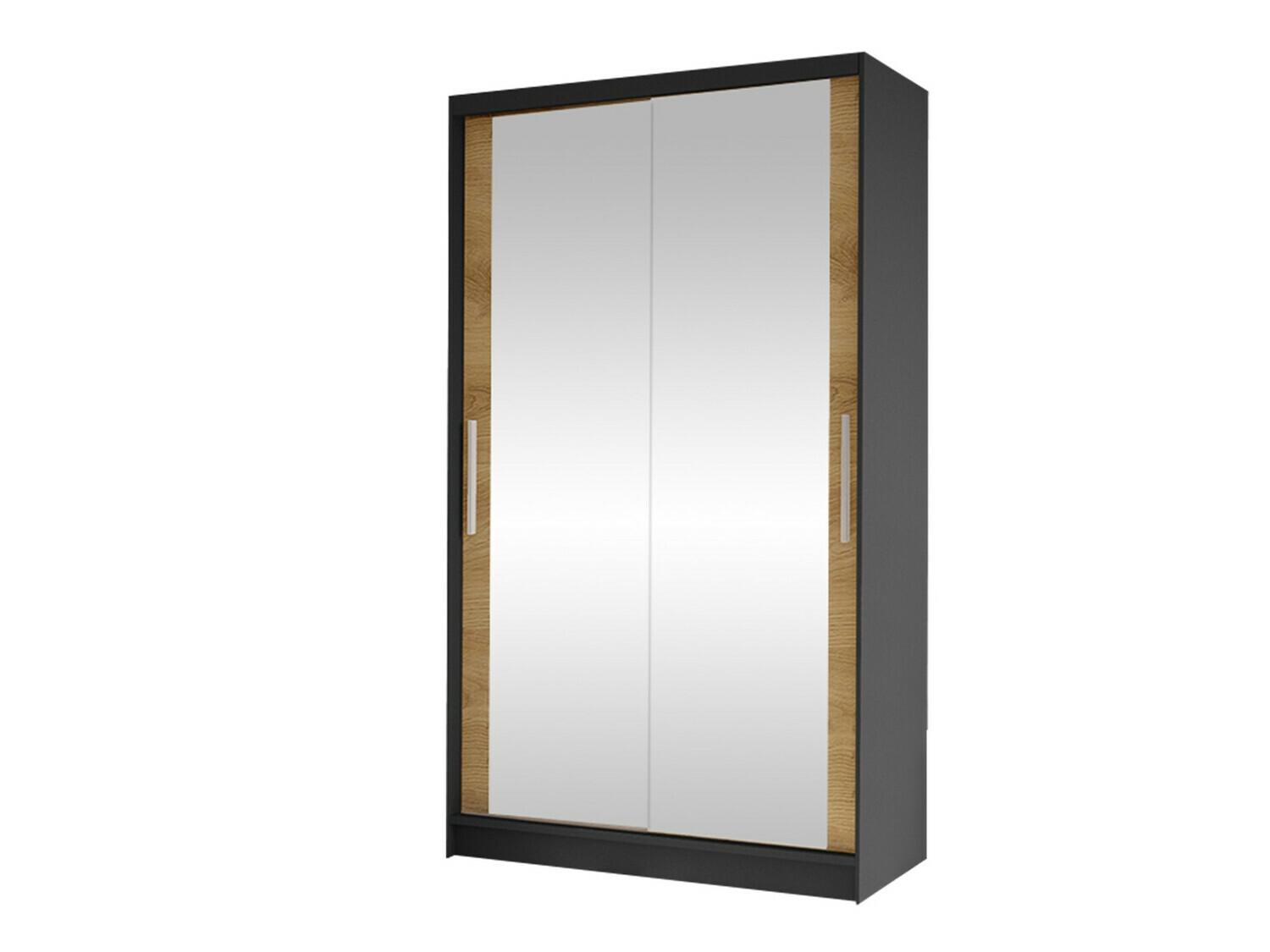 Kledingkast Closico Structor VII (Zwart + Artisan eiken)
