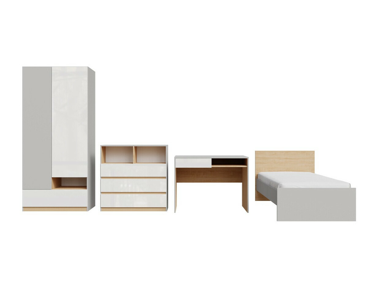 Meubelset Nuevaru 118 (Glanzend wit)