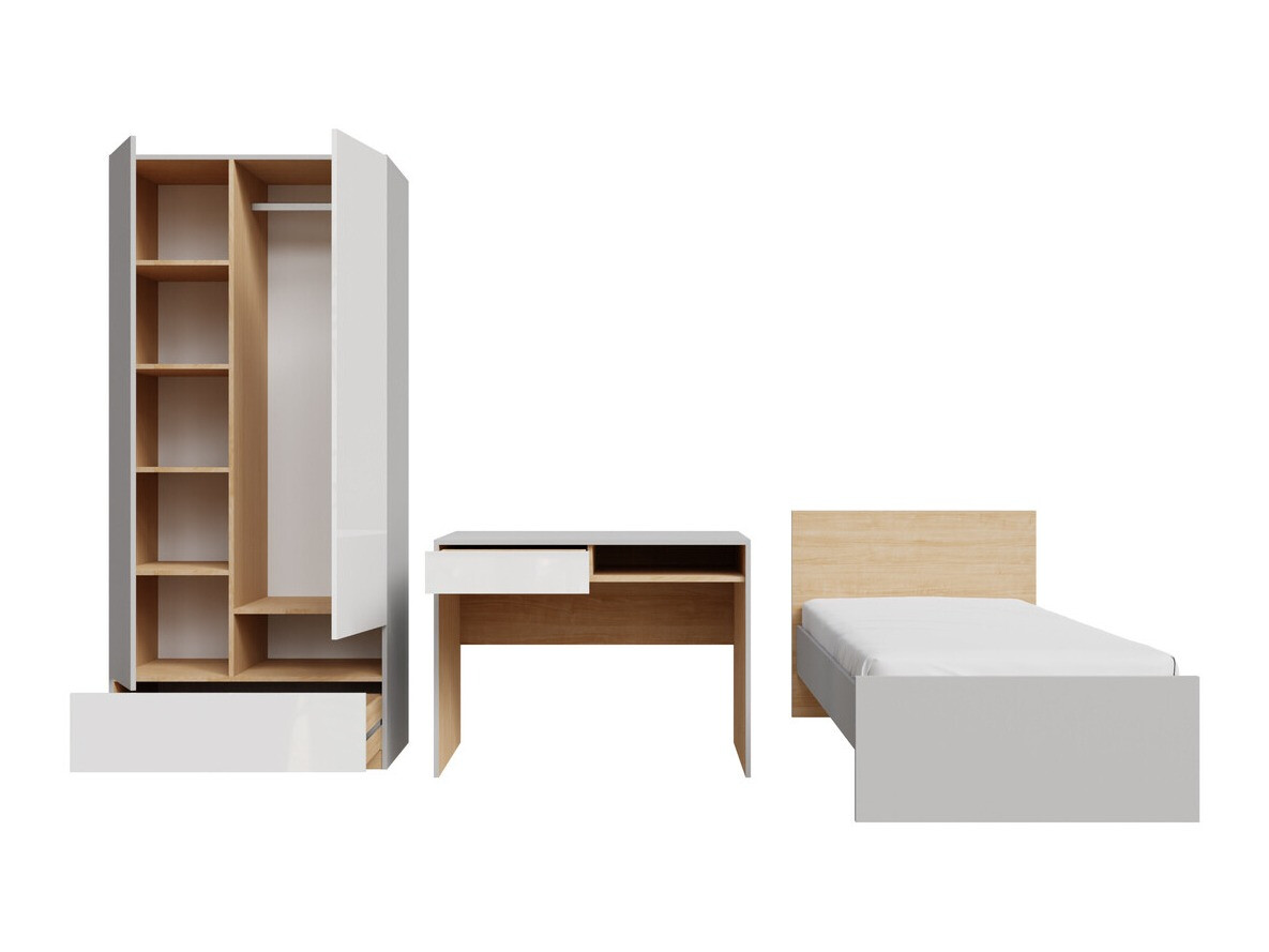 Meubelset Nuevaru 118 (Glanzend wit)