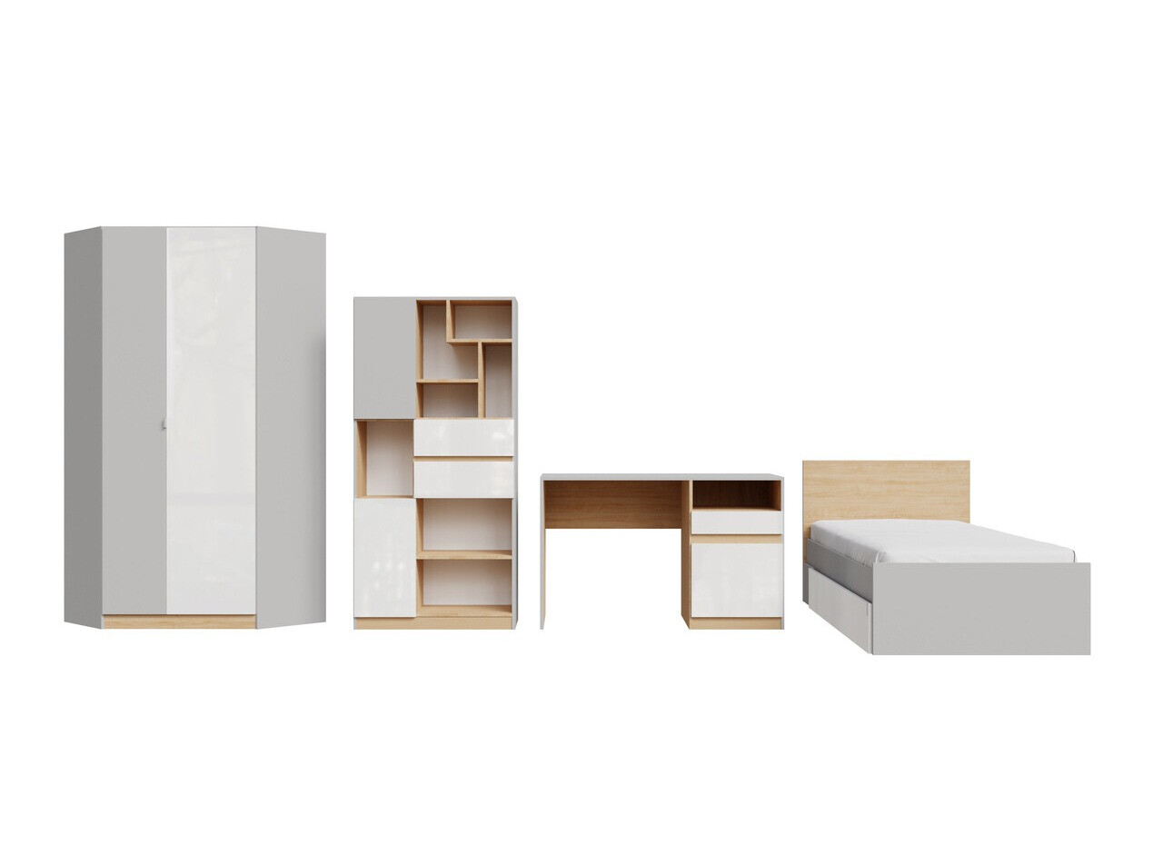 Meubelset Nuevaru 120 (Glanzend wit)