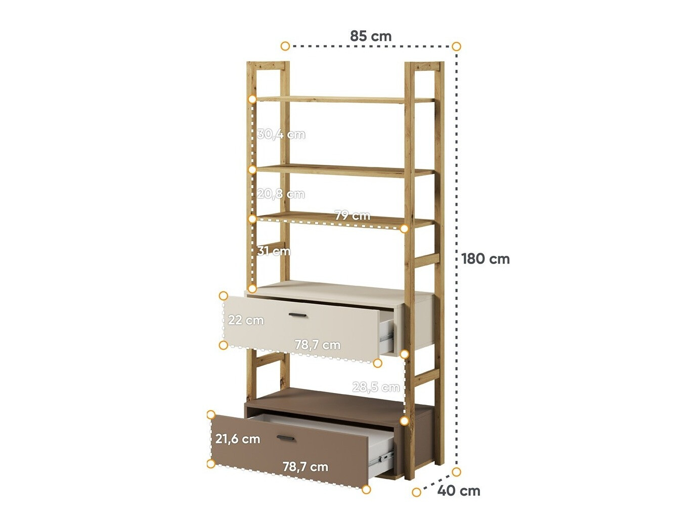 Boekenkast Laralu 101