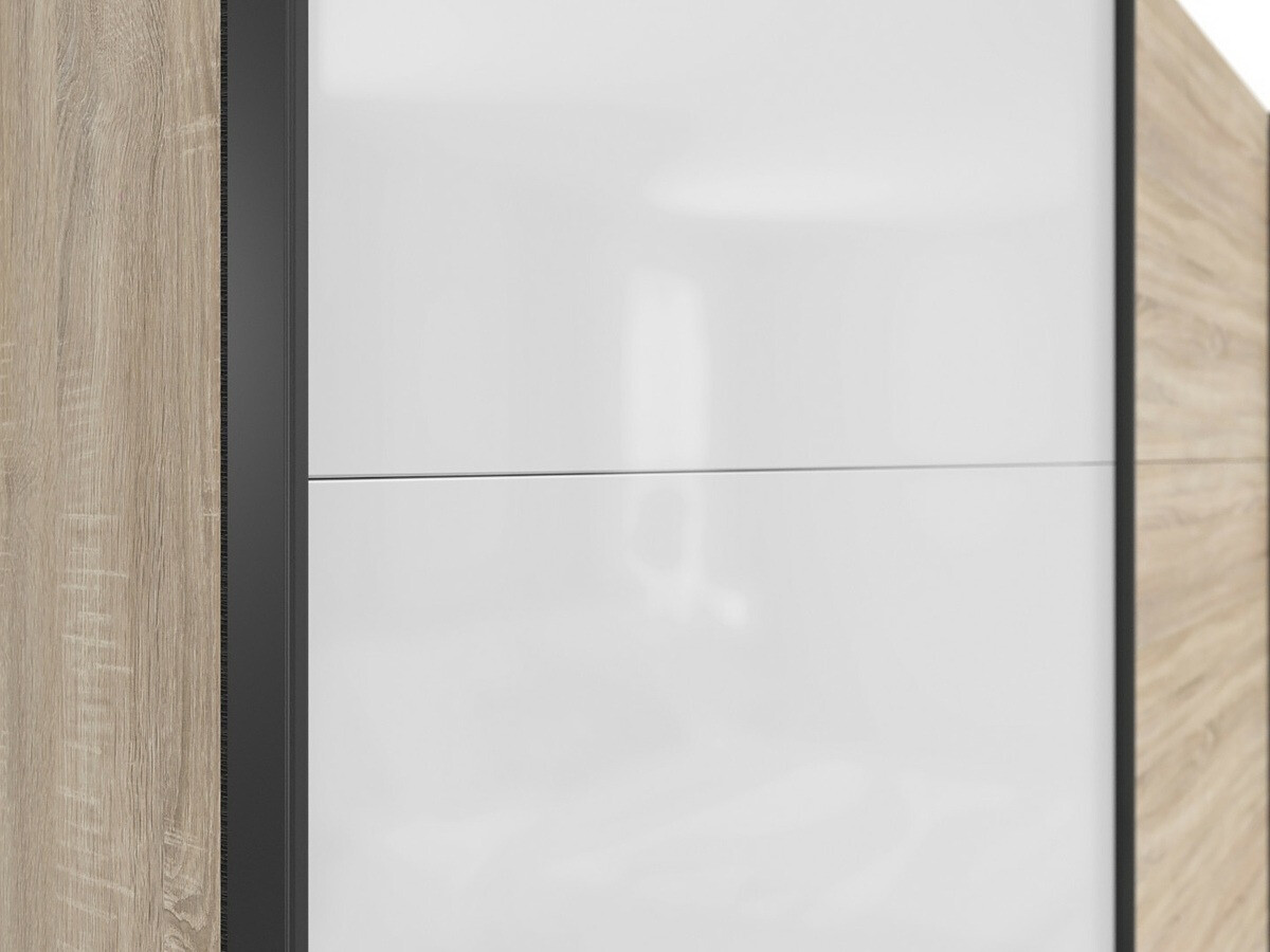 Kledingkast Livevaro 120 (Sonoma eik + Wit)