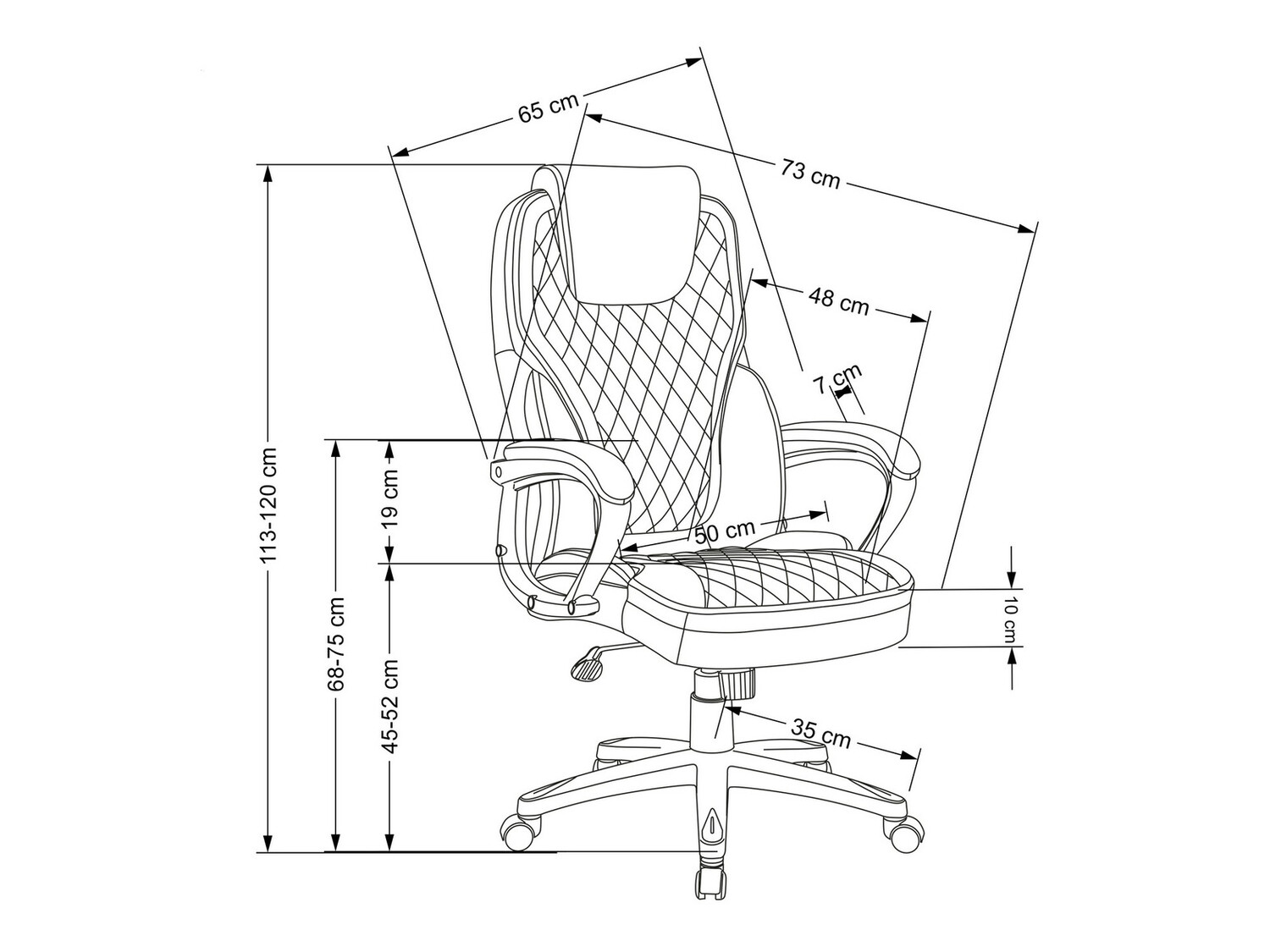 Bureaustoel Houston 1528