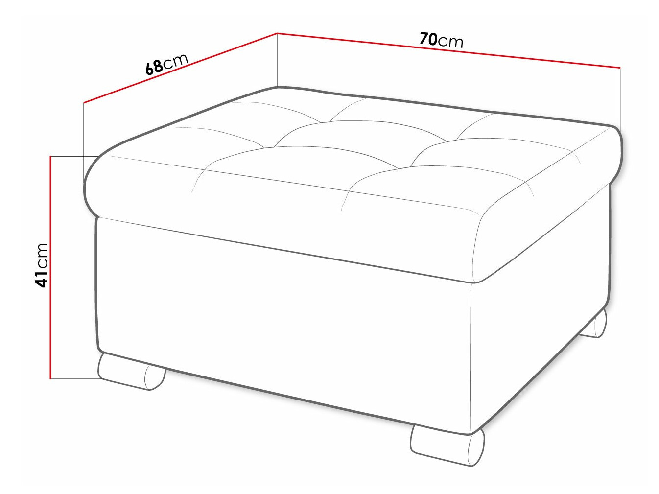 Poef Comfivo 115 (Magic Velvet 2299)