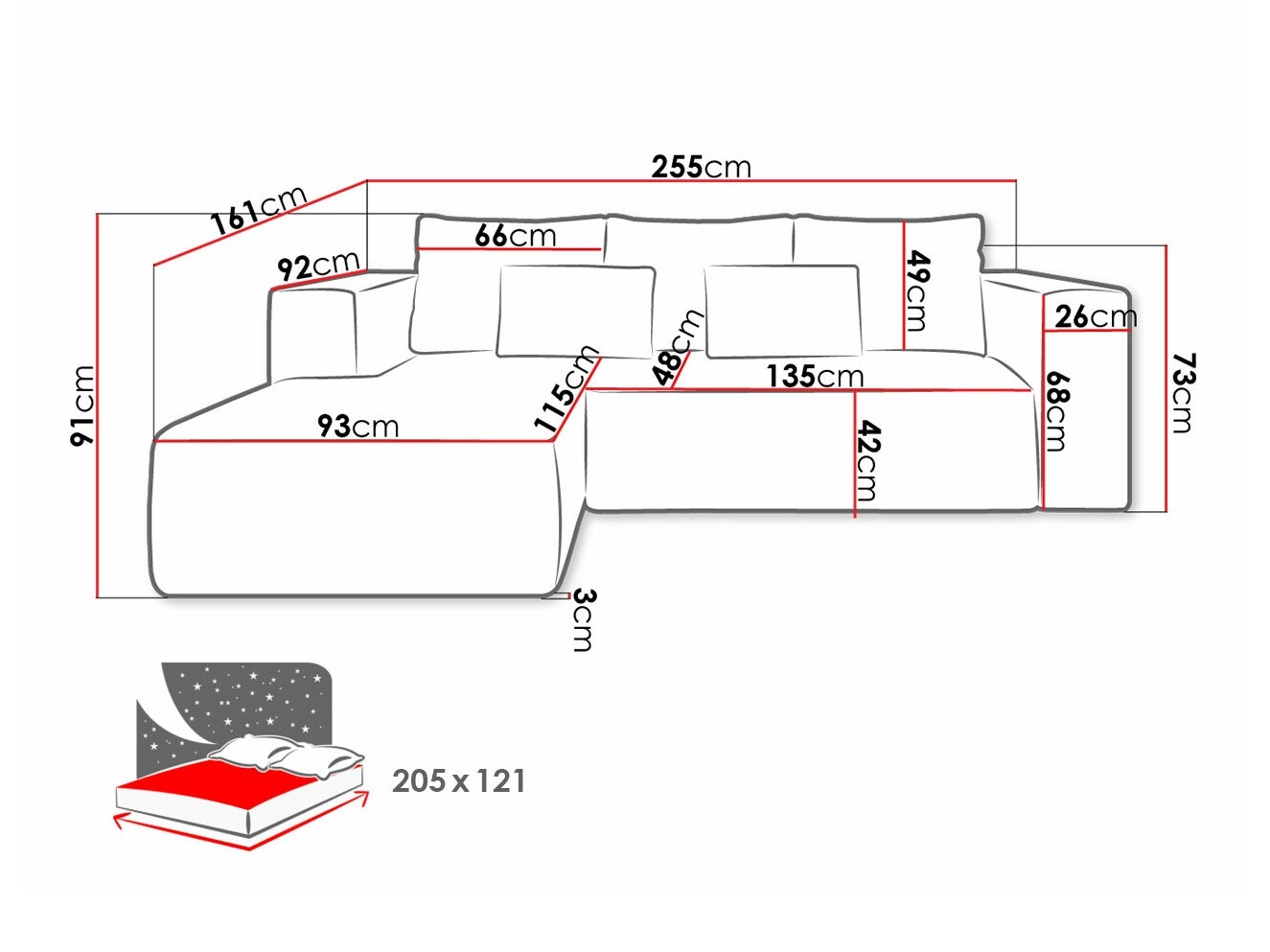 Hoekbank Arvada 116 (Poso 27)