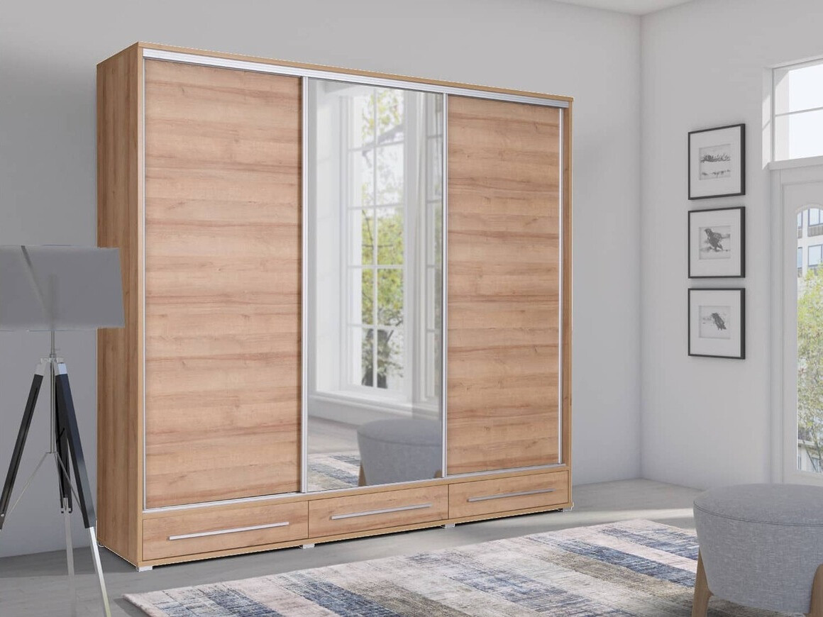 Kledingkast Murrieta 143 (Riviera eiken)