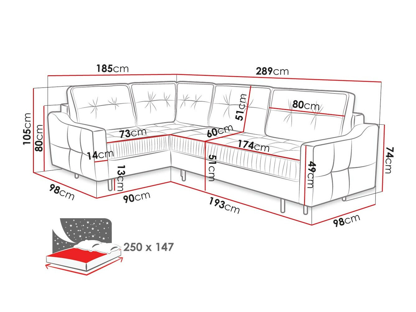 Hoekbank Kingsport 115 (Kronos 09)