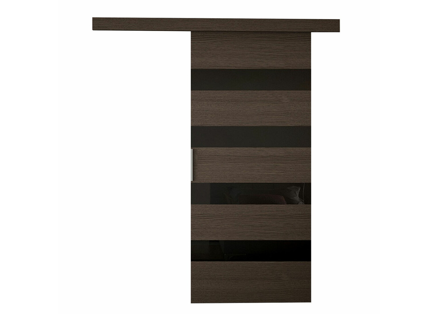 Schuifdeur Closico 173 (Bruin + Zwart)