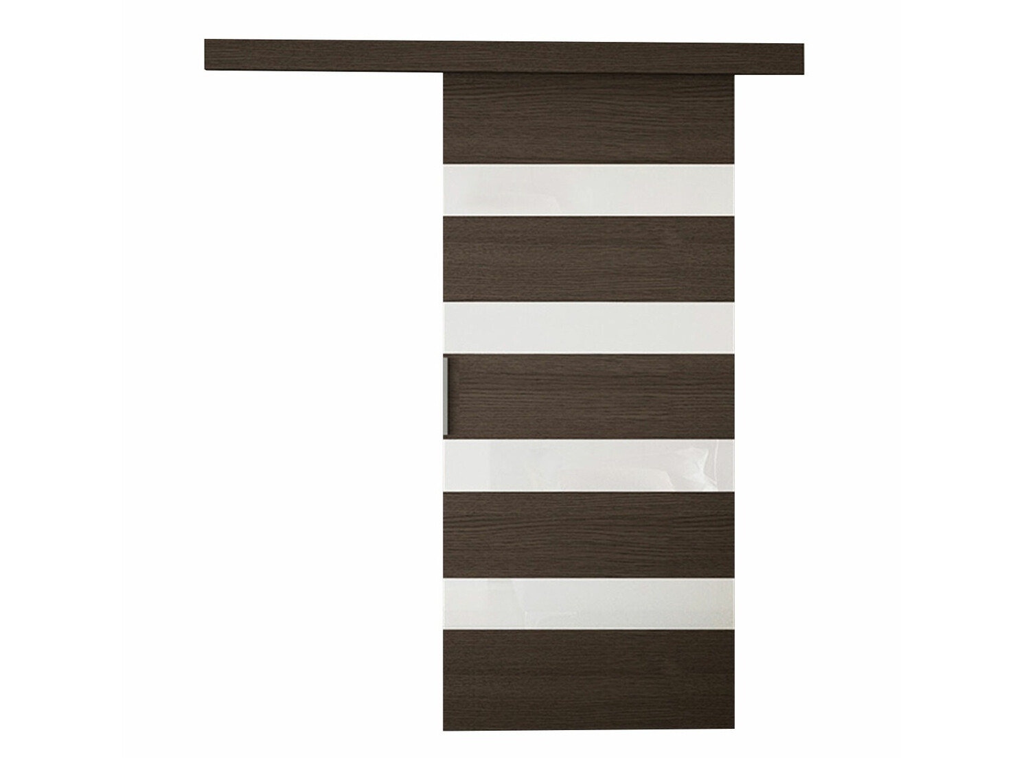 Schuifdeur Closico 174 (Bruin + Wit)