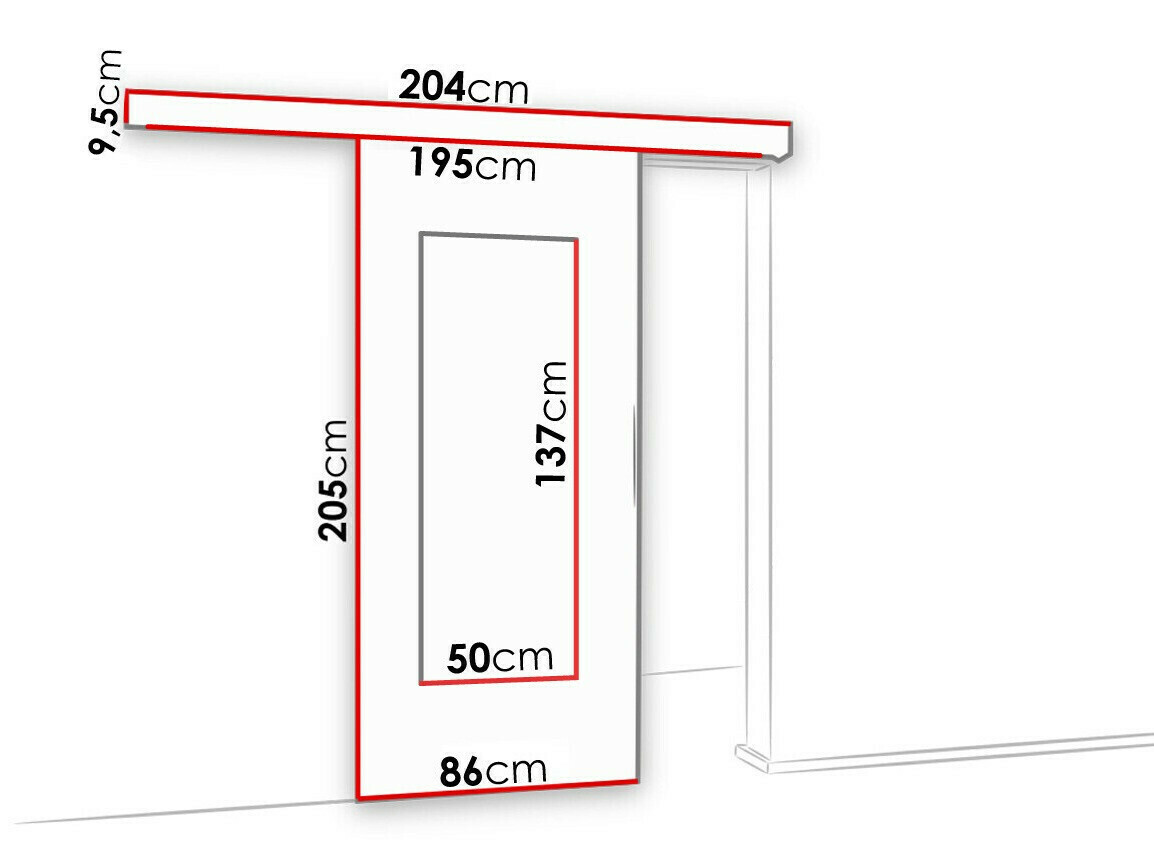 Schuifdeuren Dover 131 (Antraciet)