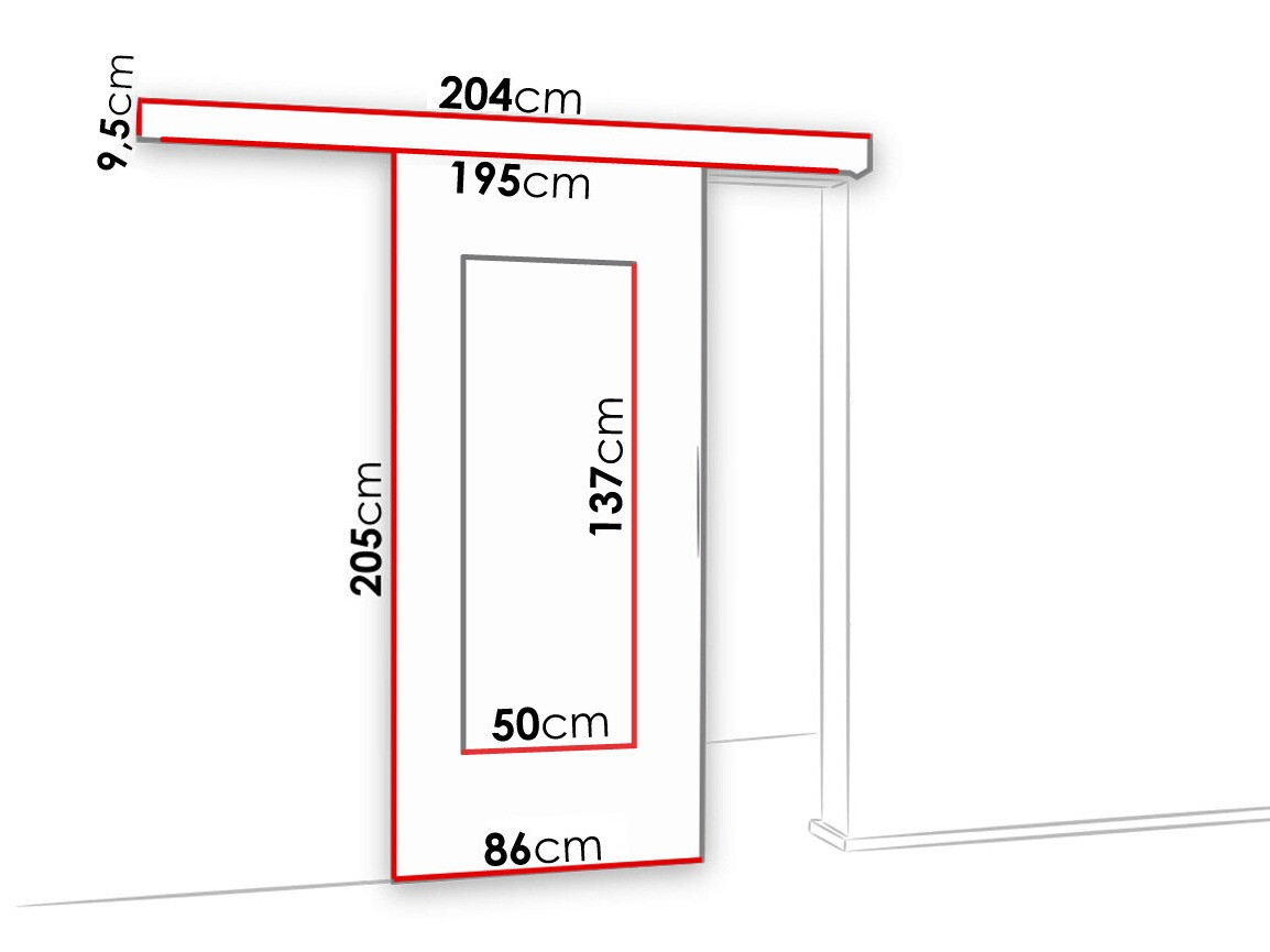 Schuifdeuren Dover 131 (Sonoma eik)