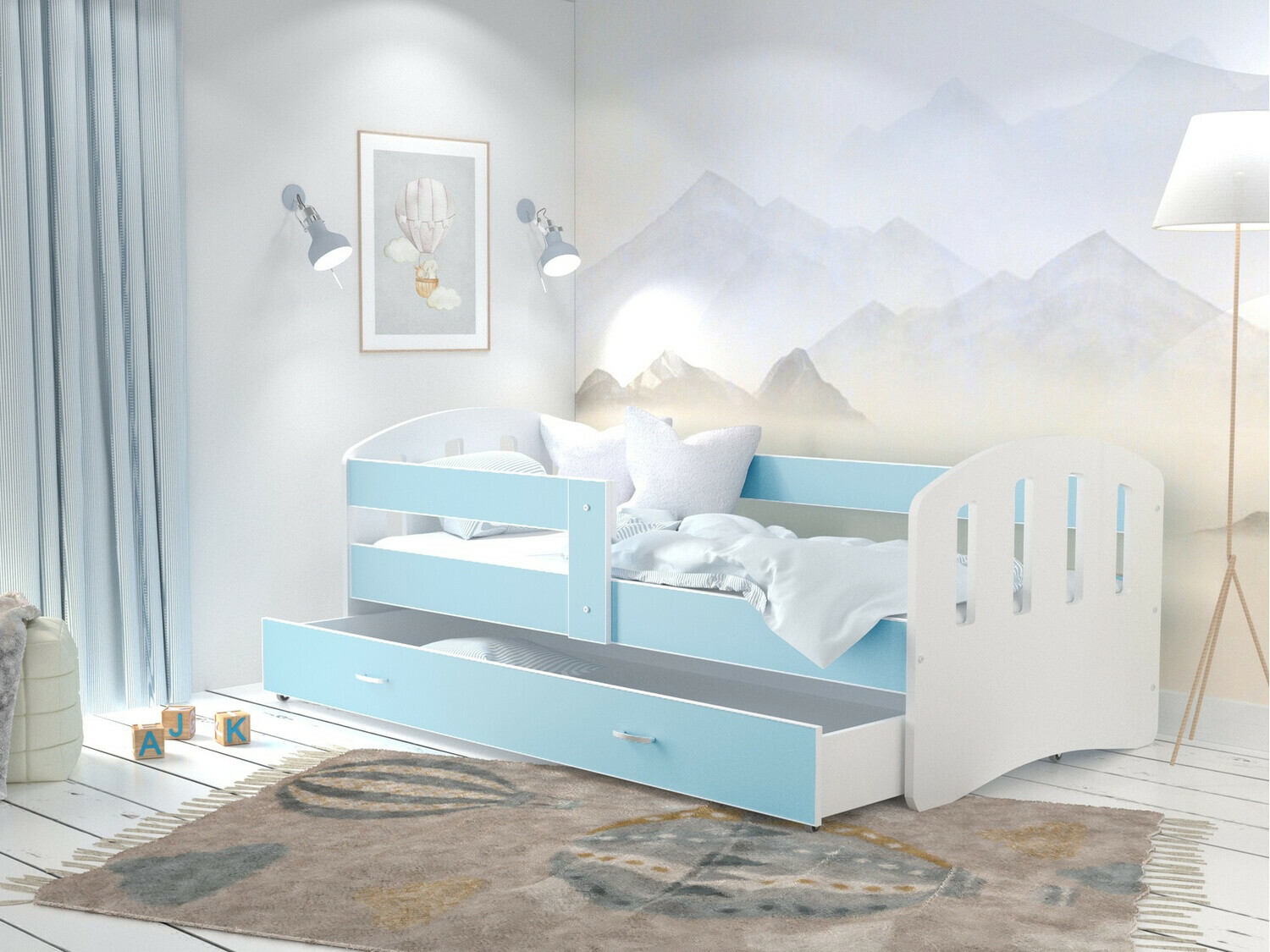 Bed Aurora 134 (Blauw)