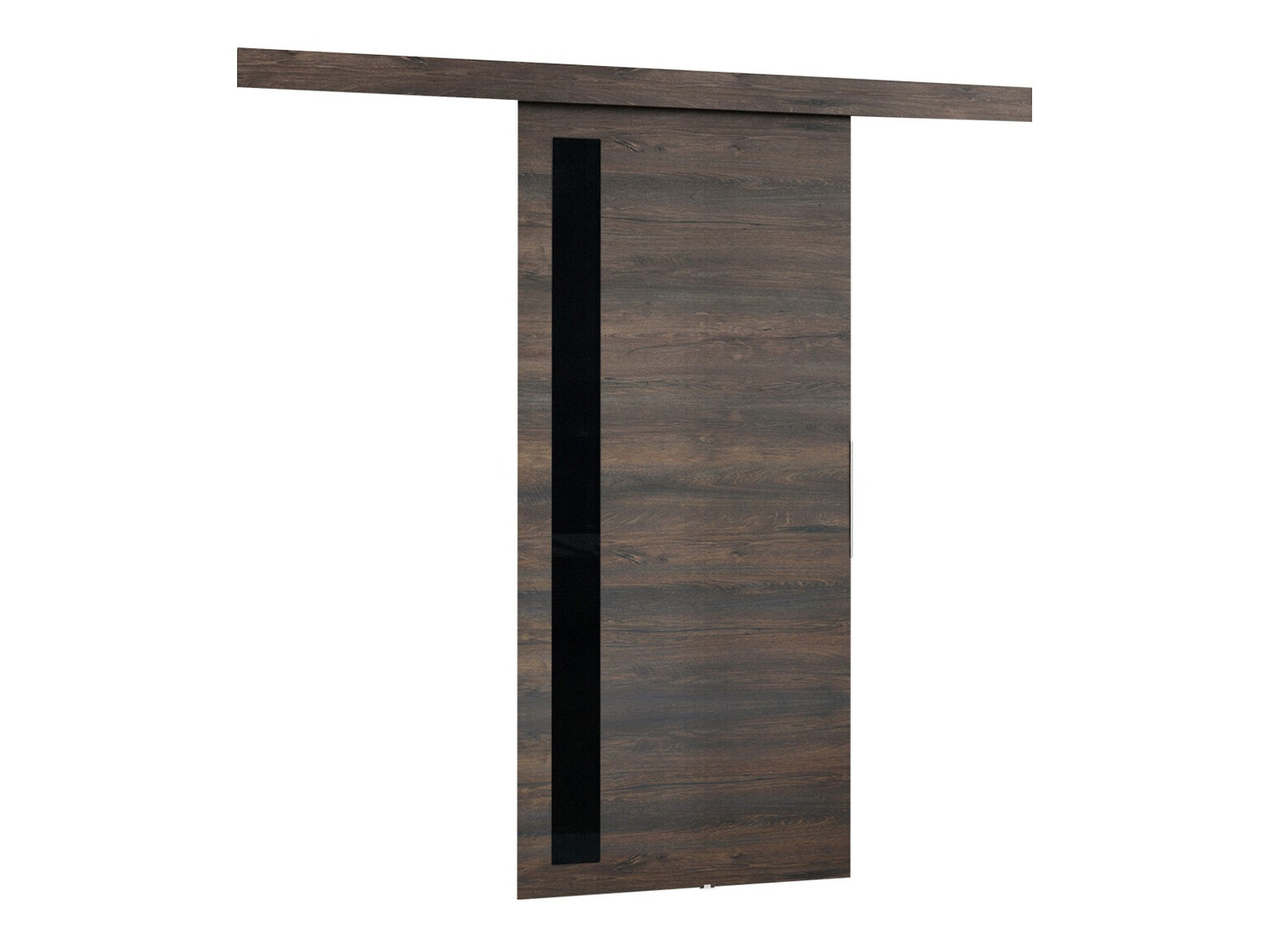 Schuifdeur Dover 124 (Donker essen + Zwart)