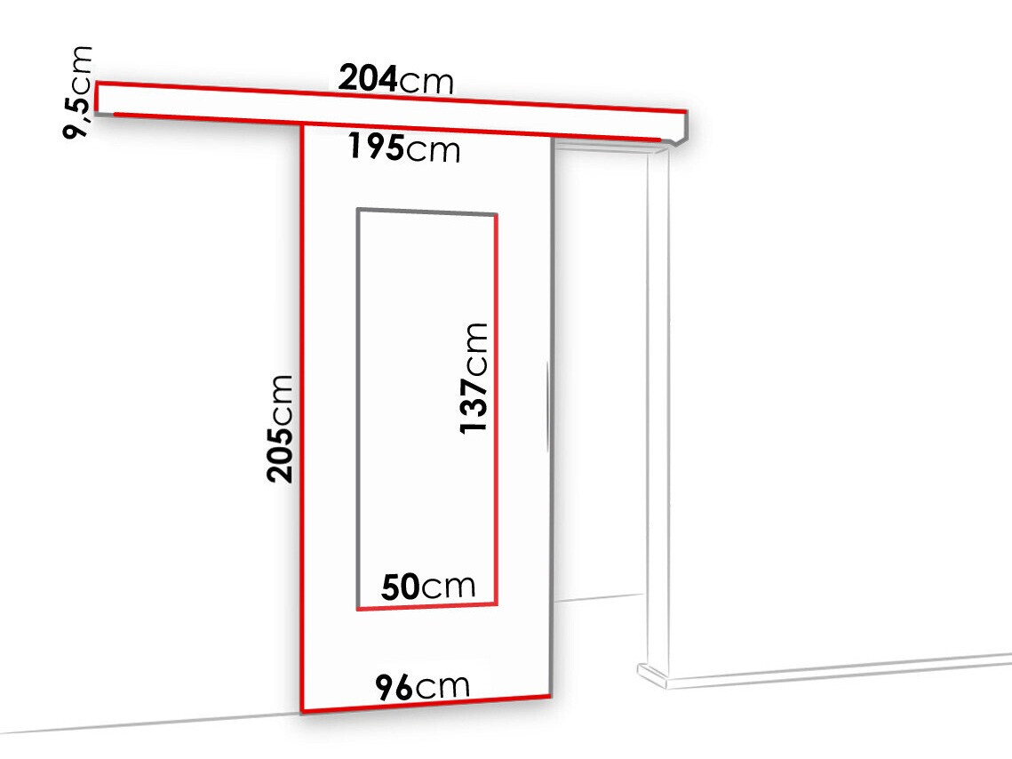 Schuifdeuren Dover 119 (Antraciet)