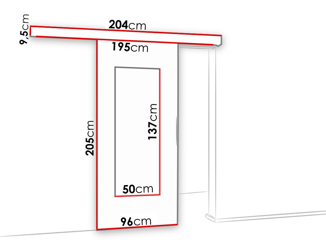 Schuifdeuren Dover 119 (Donker essen)