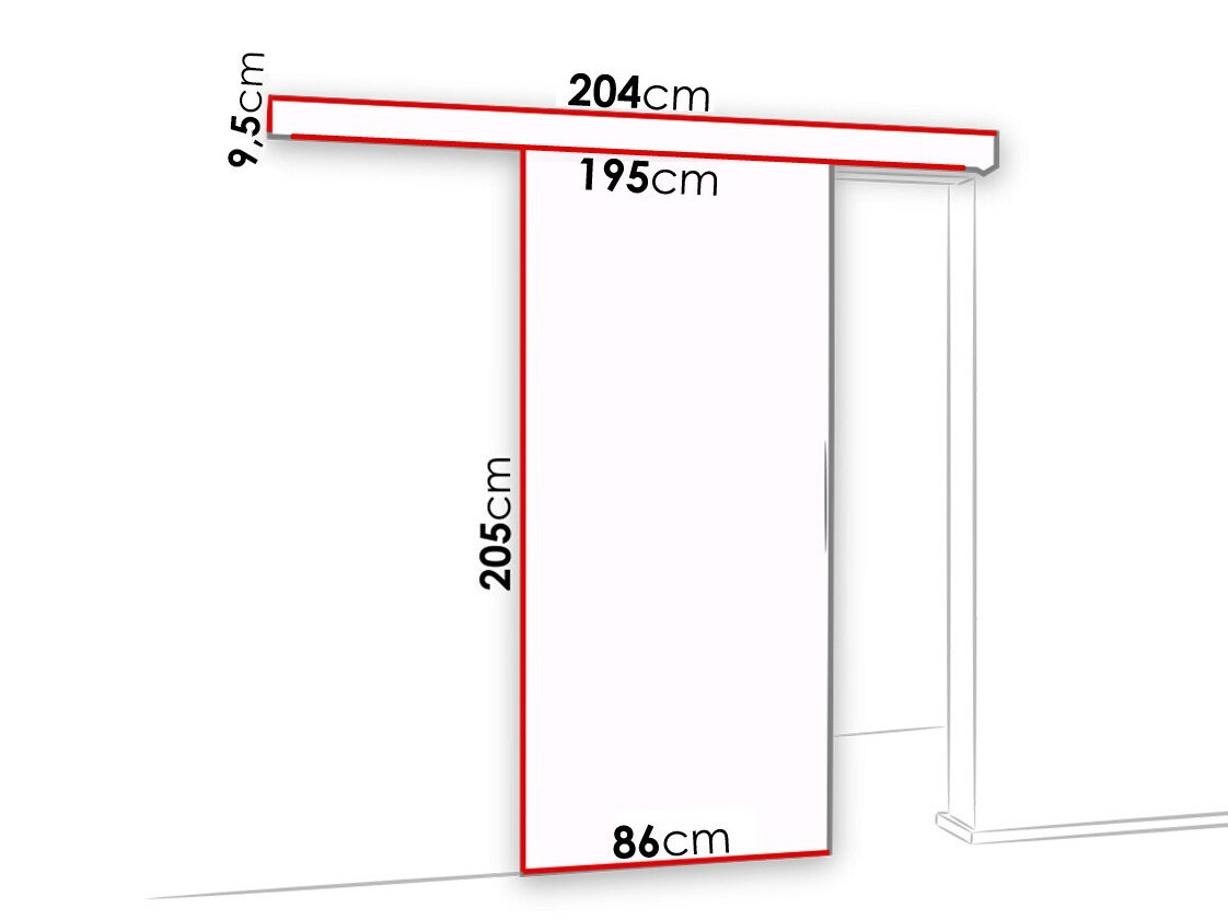 Schuifdeuren Dover 123 (Antraciet + Zwart)