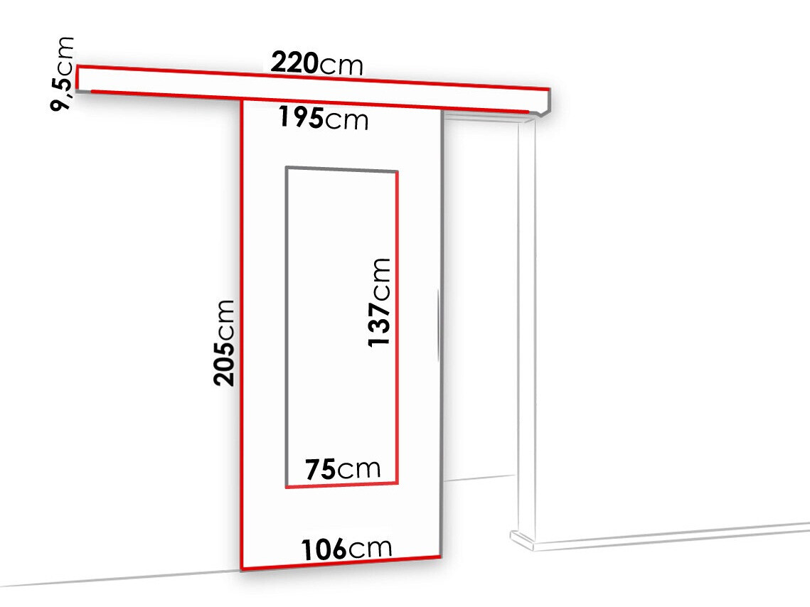 Schuifdeuren Dover 132 (Wit)