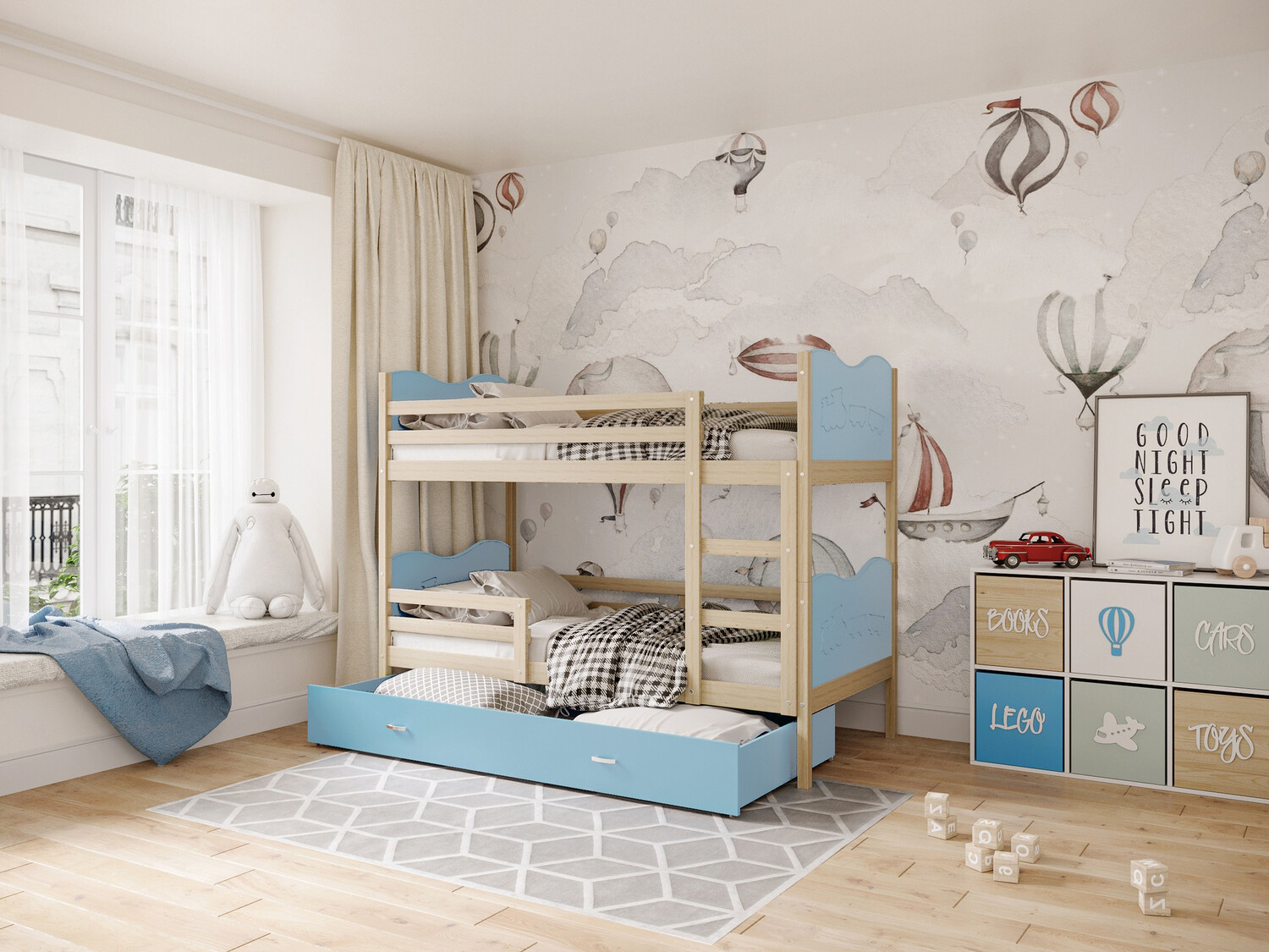 Stapelbed Aurora 111 (Grenen)