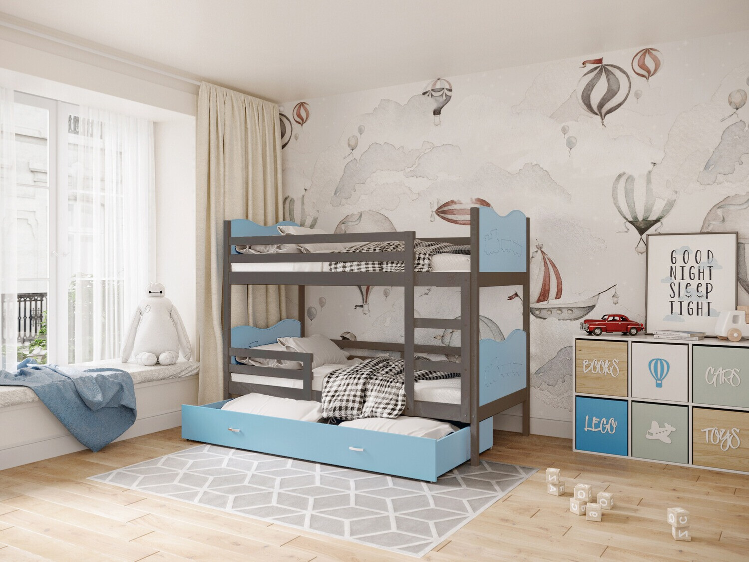 Stapelbed Aurora 111 (Grijs)