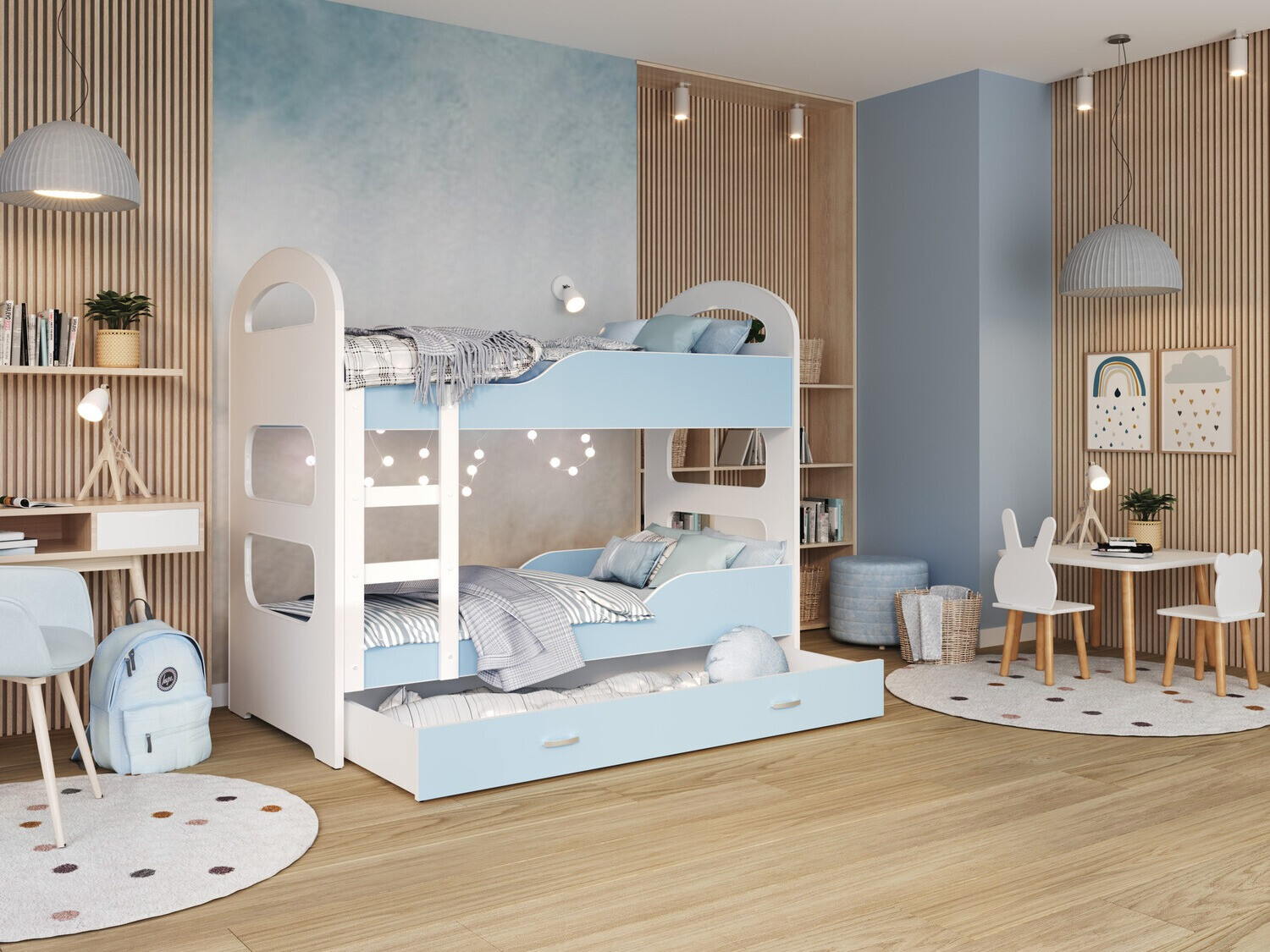 Stapelbed Aurora 114 (Blauw)