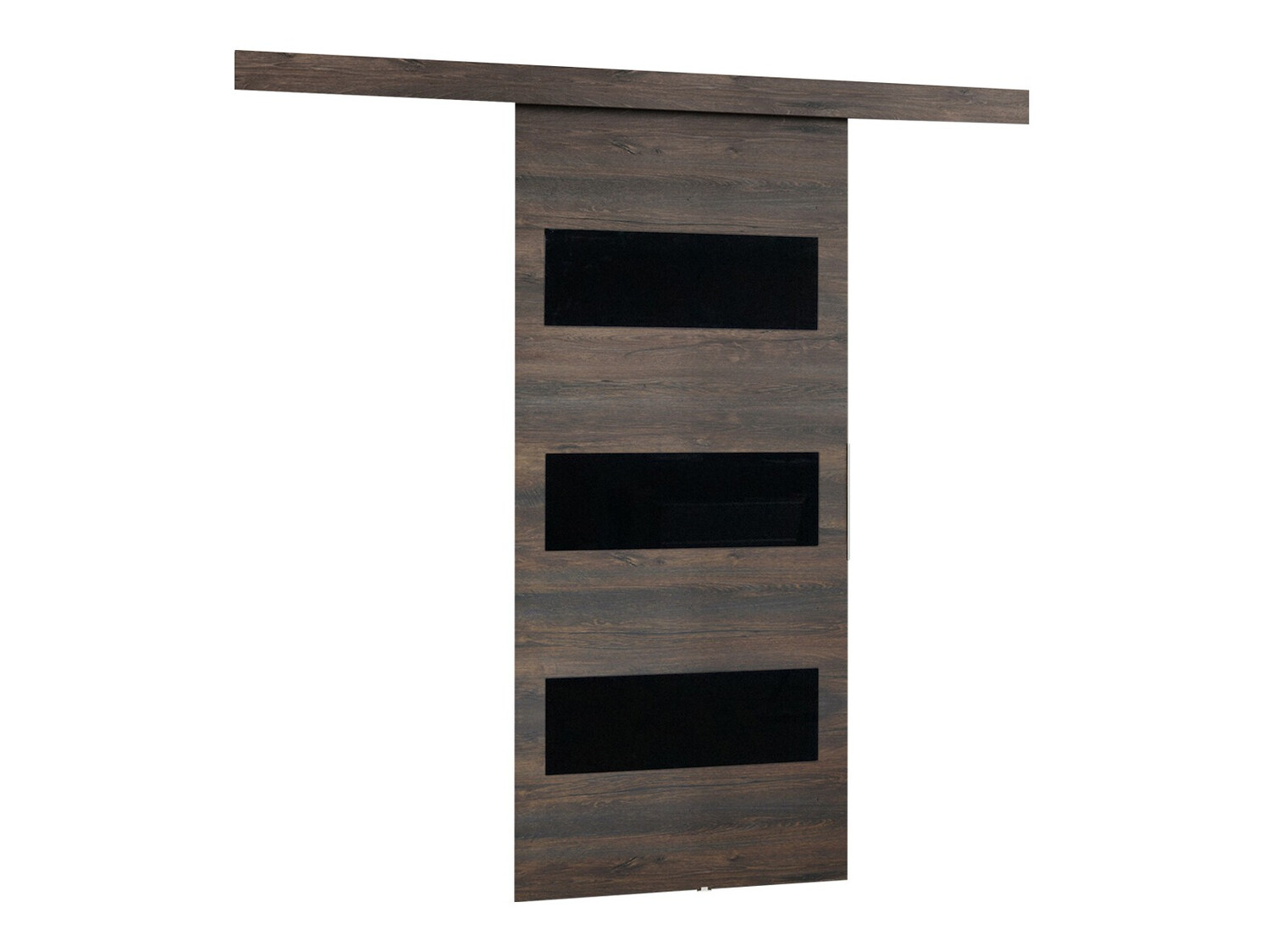 Schuifdeur Dover 136 (Donker essen + Zwart)