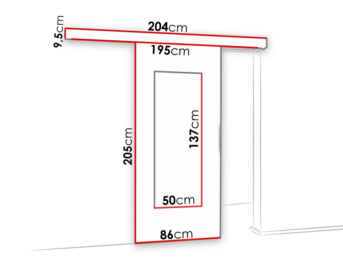Schuifdeuren Dover 128 (Donker essen)