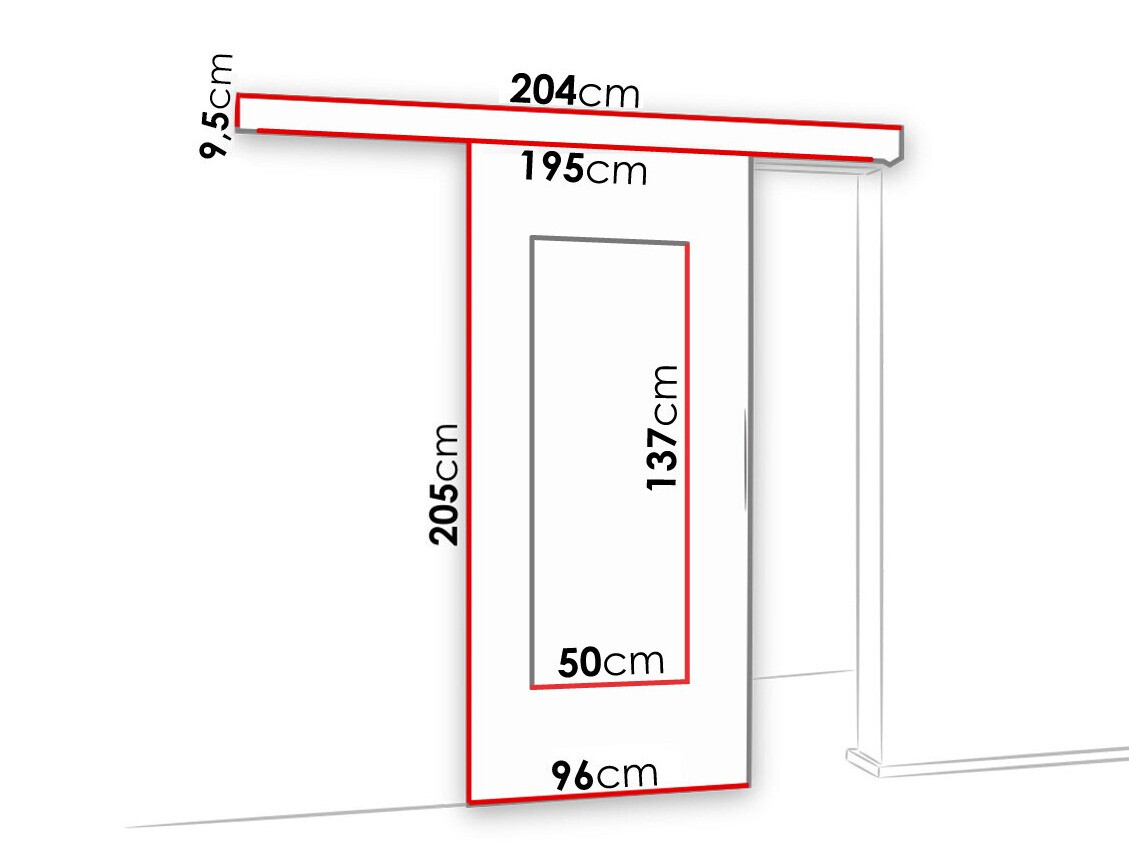 Schuifdeuren Dover 129 (Sonoma eik)