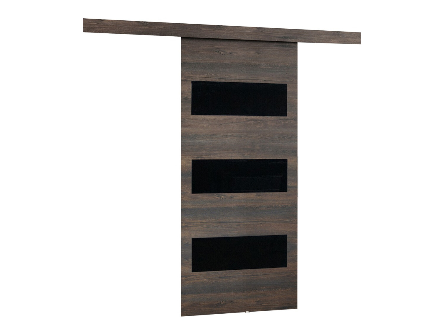 Schuifdeuren Dover 135 (Donker essen + Zwart)